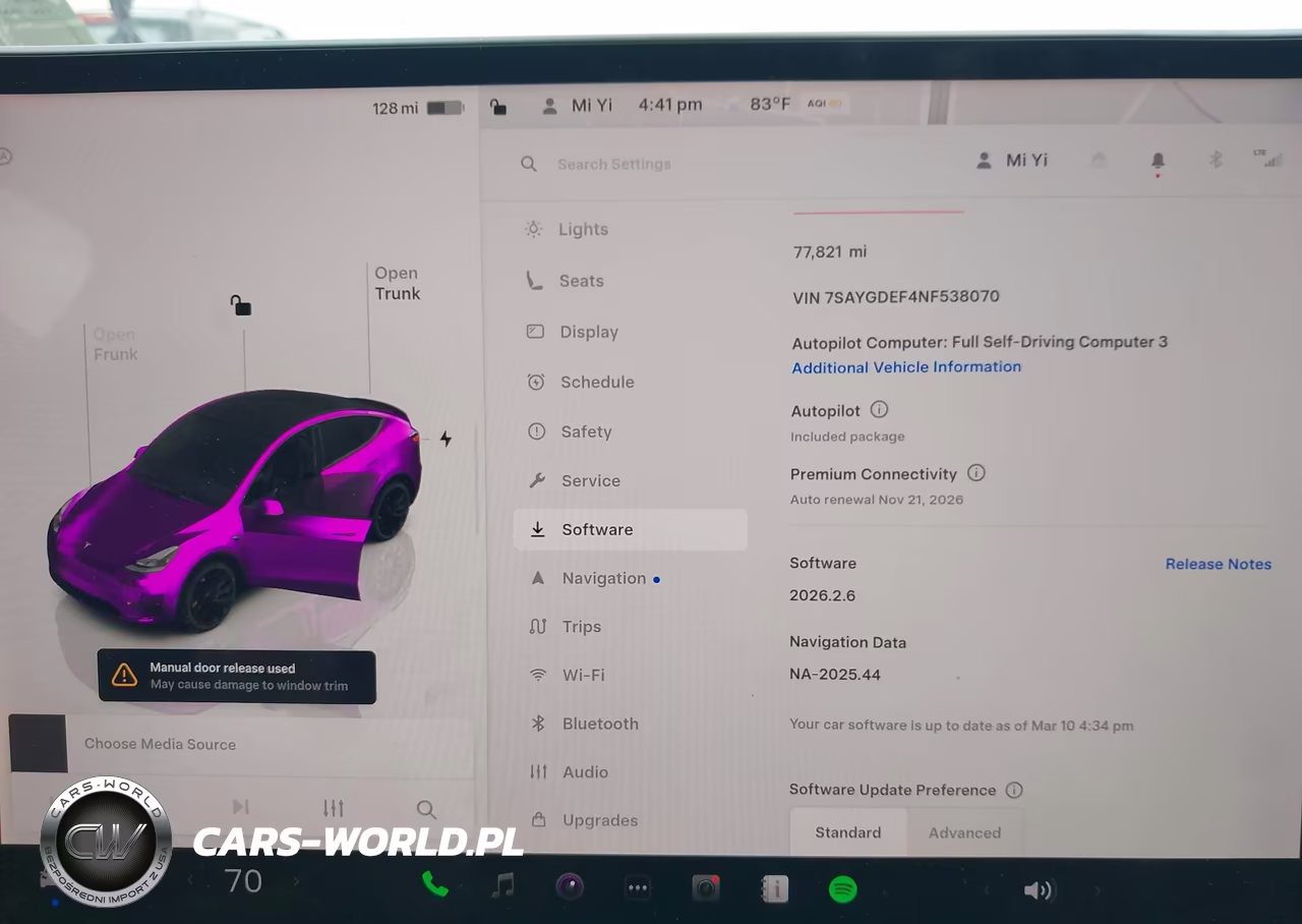 2022 Tesla Model Y Performance Dual Motor All-Wheel Drive VIN:7SAYGDEF4NF538070 - 7