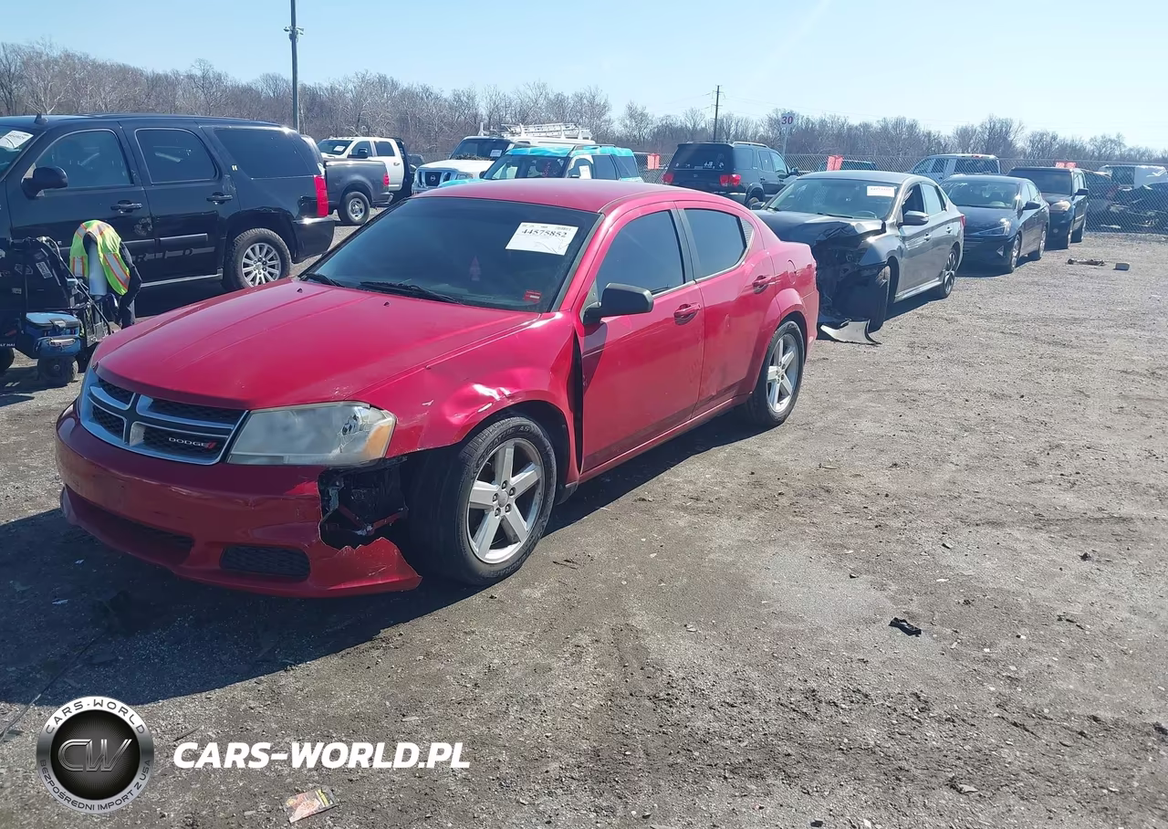 2013 Dodge Avenger Se VIN:1C3CDZAB0DN662244 - 2
