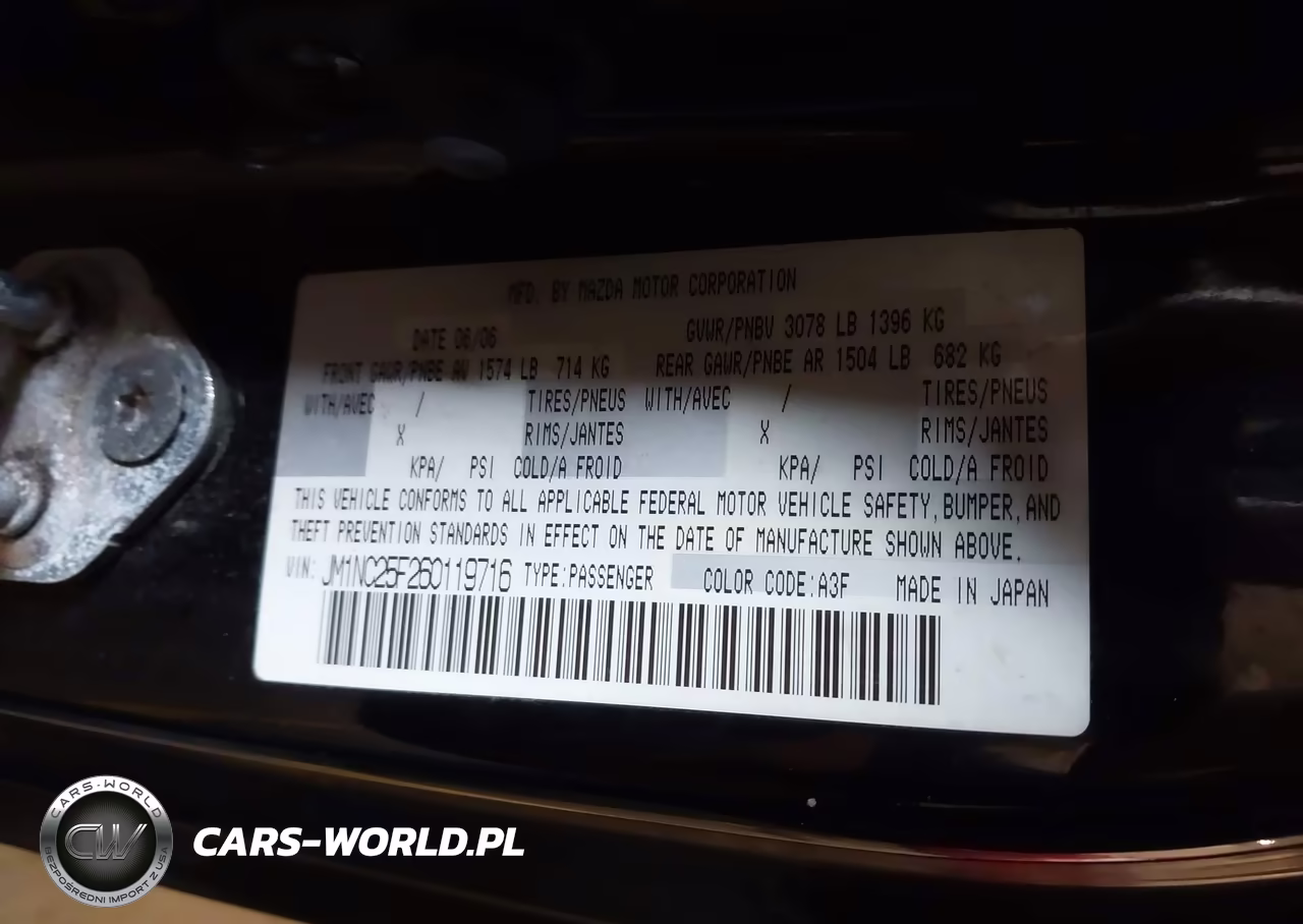 2006 Mazda Mx-5 Grand Touring VIN:JM1NC25F260119716 - 9
