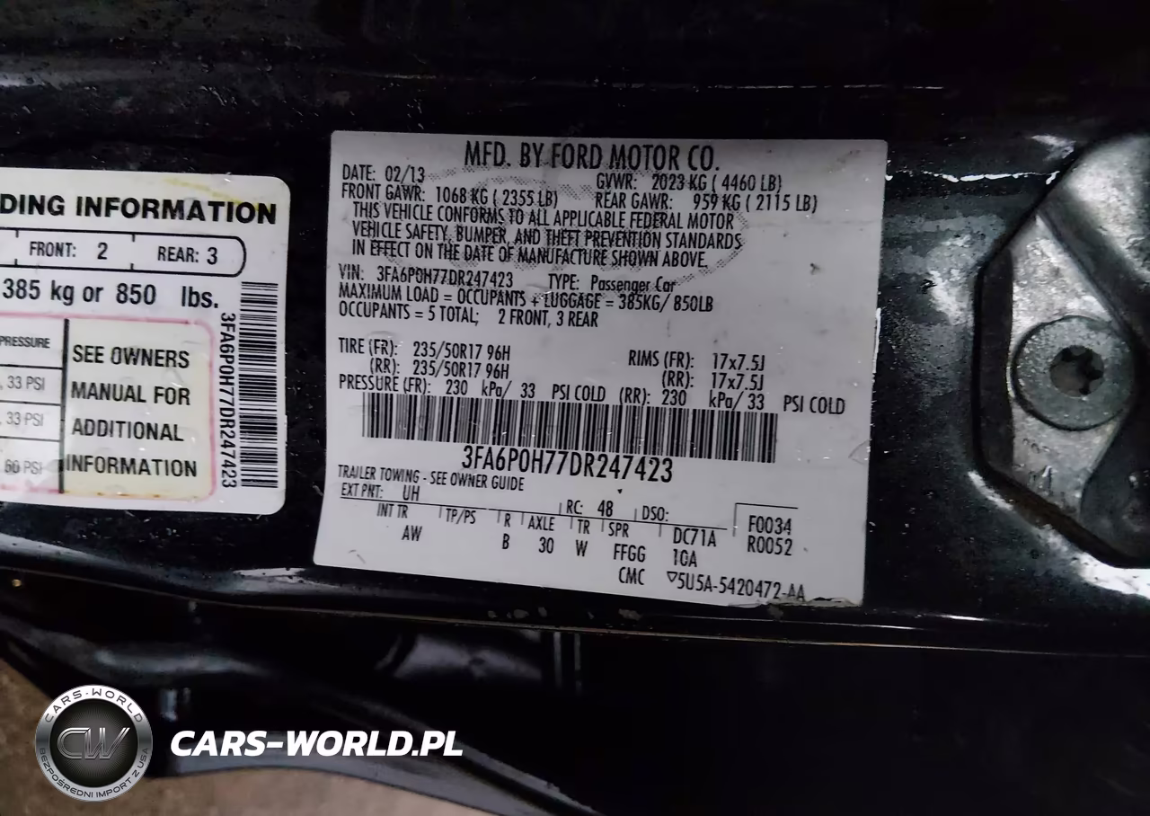 2013 Ford Fusion Se VIN:3FA6P0H77DR247423 - 9