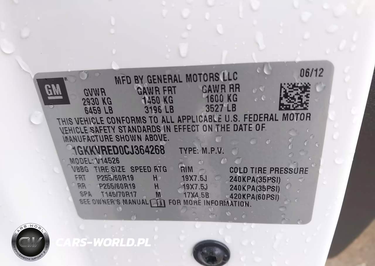2012 GMC Acadia Slt-1 VIN:1GKKVRED0CJ364268 - 9