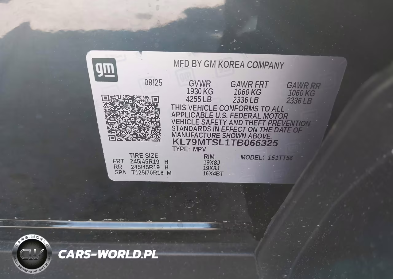 2026 Chevrolet Trailblazer Fwd Rs VIN:KL79MTSL1TB066325 - 9