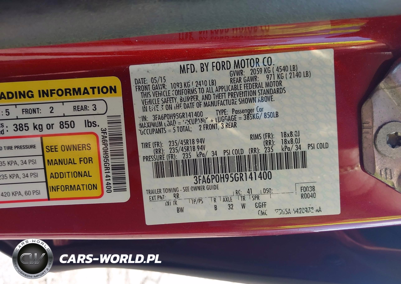 2016 Ford Fusion Se VIN:3FA6P0H95GR141400 - 9