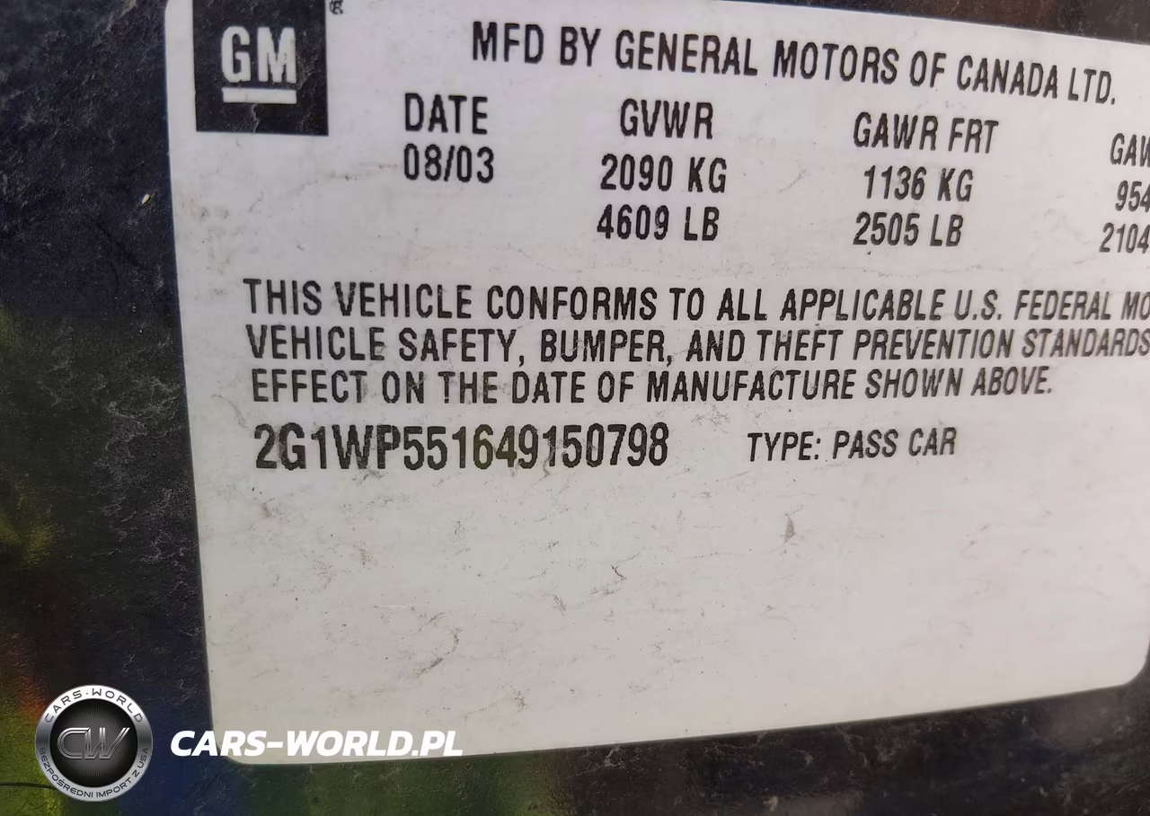 2004 Chevrolet Impala Ss Supercharged VIN:2G1WP551649150798 - 9
