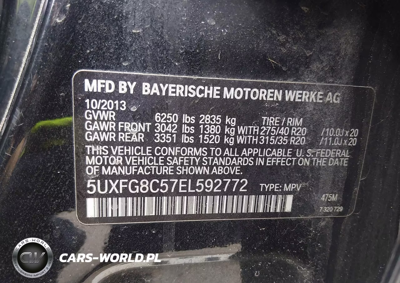 2014 BMW X6 xDrive50I VIN:5UXFG8C57EL592772 - 9