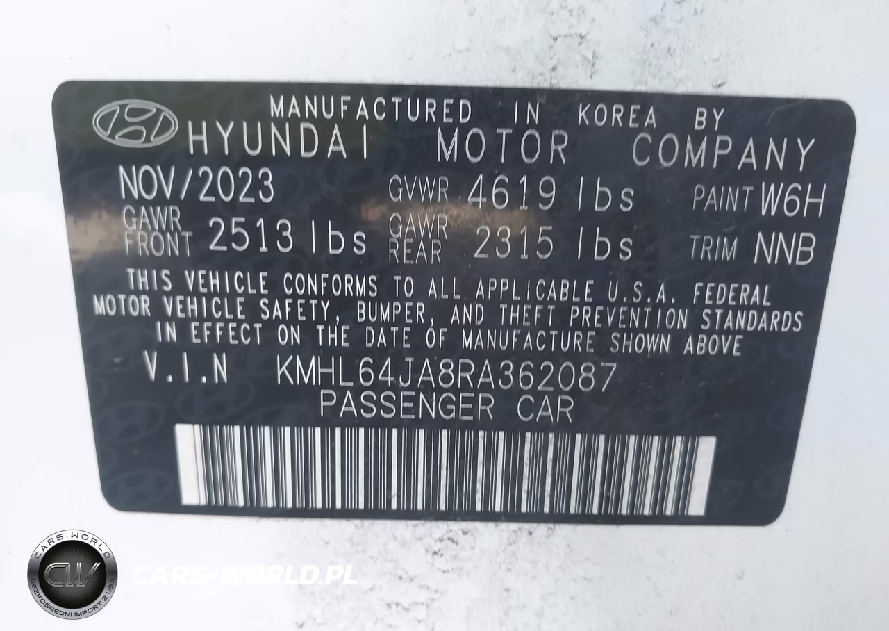 2024 Hyundai Sonata Sel VIN:KMHL64JA8RA362087 - 8