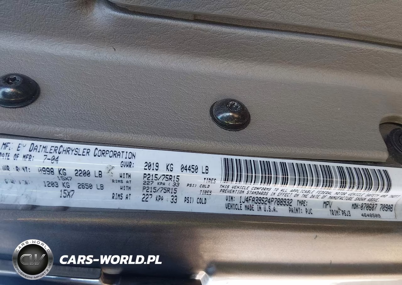 2004 Jeep Wrangler X VIN:1J4FA39S24P788932 - 9