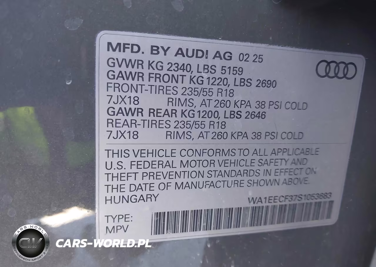 2025 Audi Q3 Premium 45 Tfsi S Line Quattro Tiptronic VIN:WA1EECF37S1053683 - 9