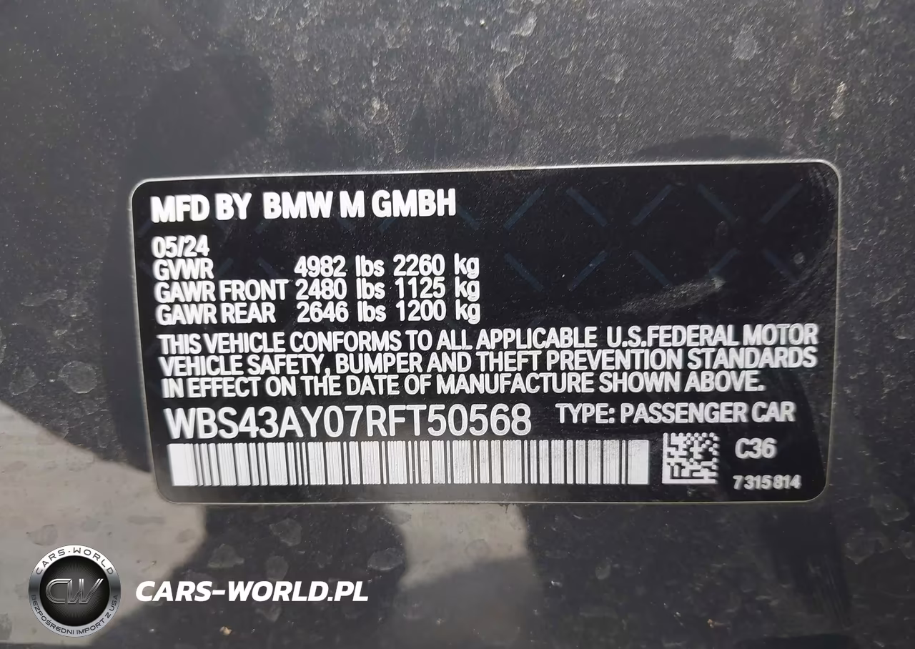 2024 BMW M3 Competition xDrive VIN:WBS43AY07RFT50568 - 9