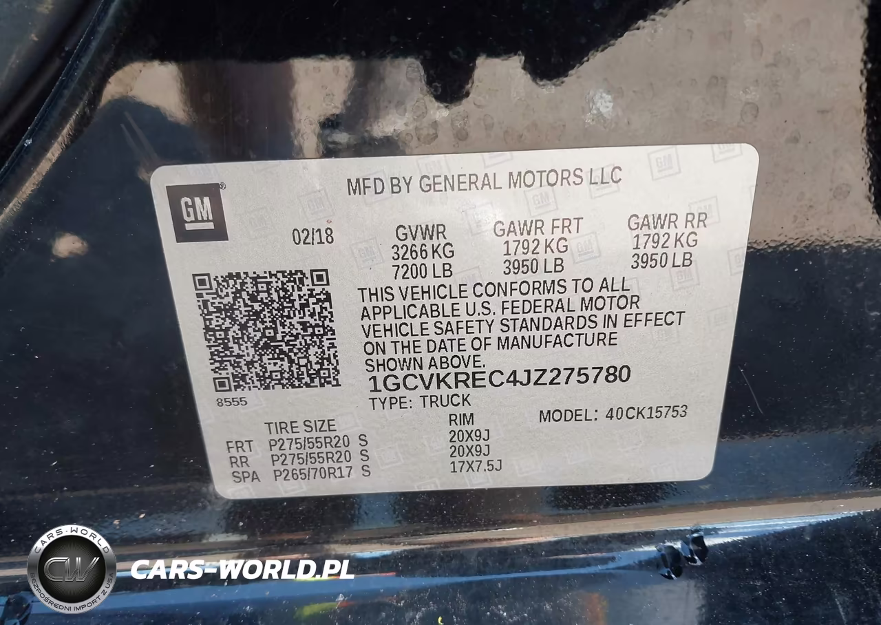 2018 Chevrolet Silverado 1500 2Lt VIN:1GCVKREC4JZ275780 - 9