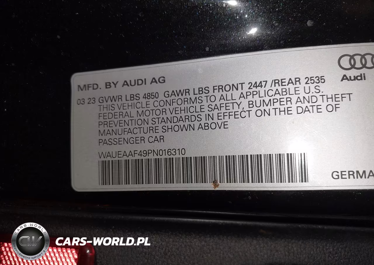 2023 Audi A4 Premium Plus 45 Tfsi S Line Quattro S Tronic VIN:WAUEAAF49PN016310 - 9