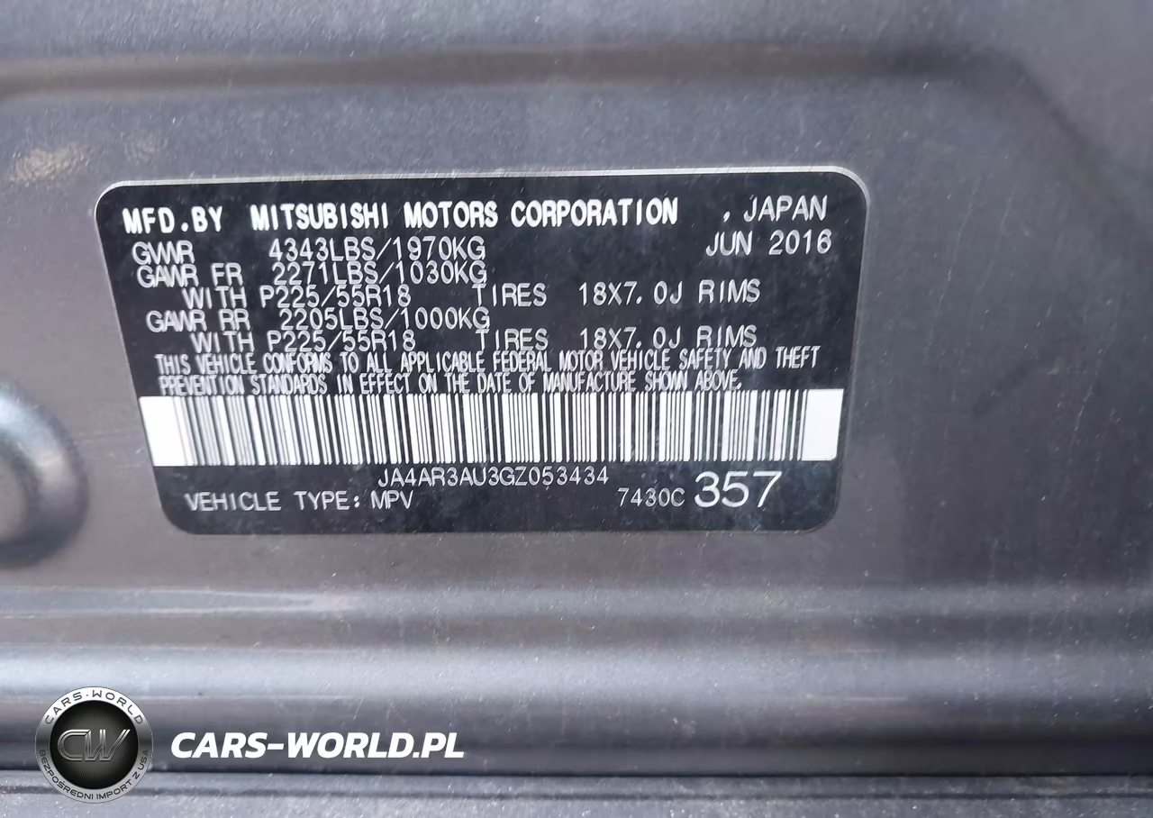 2016 Mitsubishi Outlander Sport 2.0 Es VIN:JA4AR3AU3GZ053434 - 9
