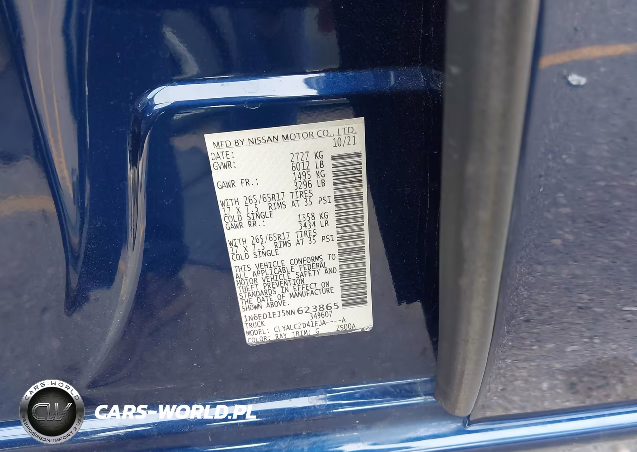 2022 Nissan Frontier Sv 4X2 VIN:1N6ED1EJ5NN623865 - 9