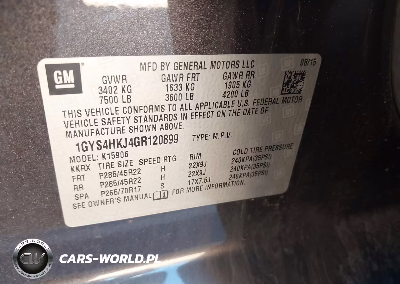 2016 Cadillac Escalade Esv Luxury Collection VIN:1GYS4HKJ4GR120899 - 9