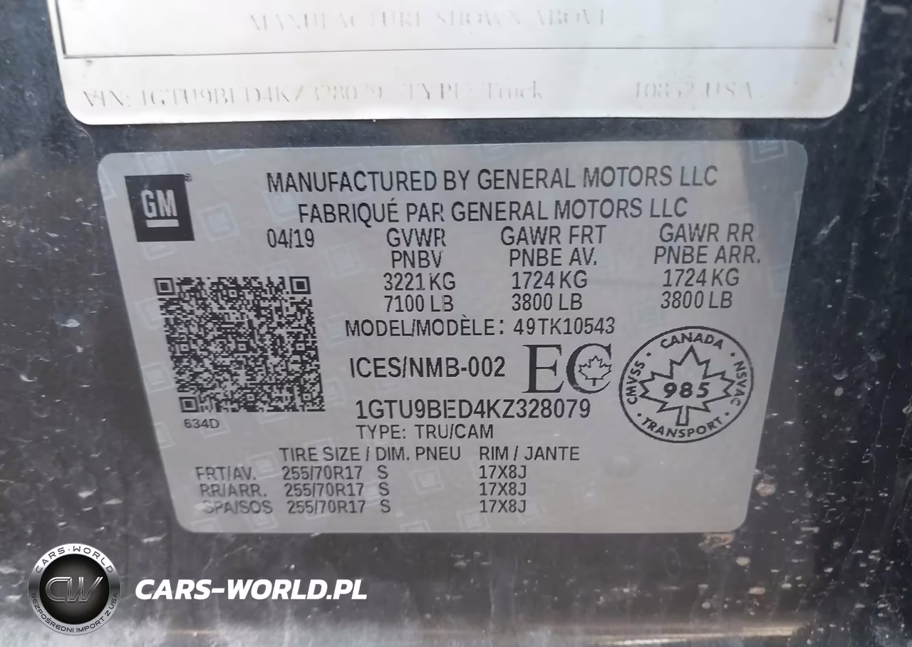 2019 GMC Sierra 1500 Sle VIN:1GTU9BED4KZ328079 - 9