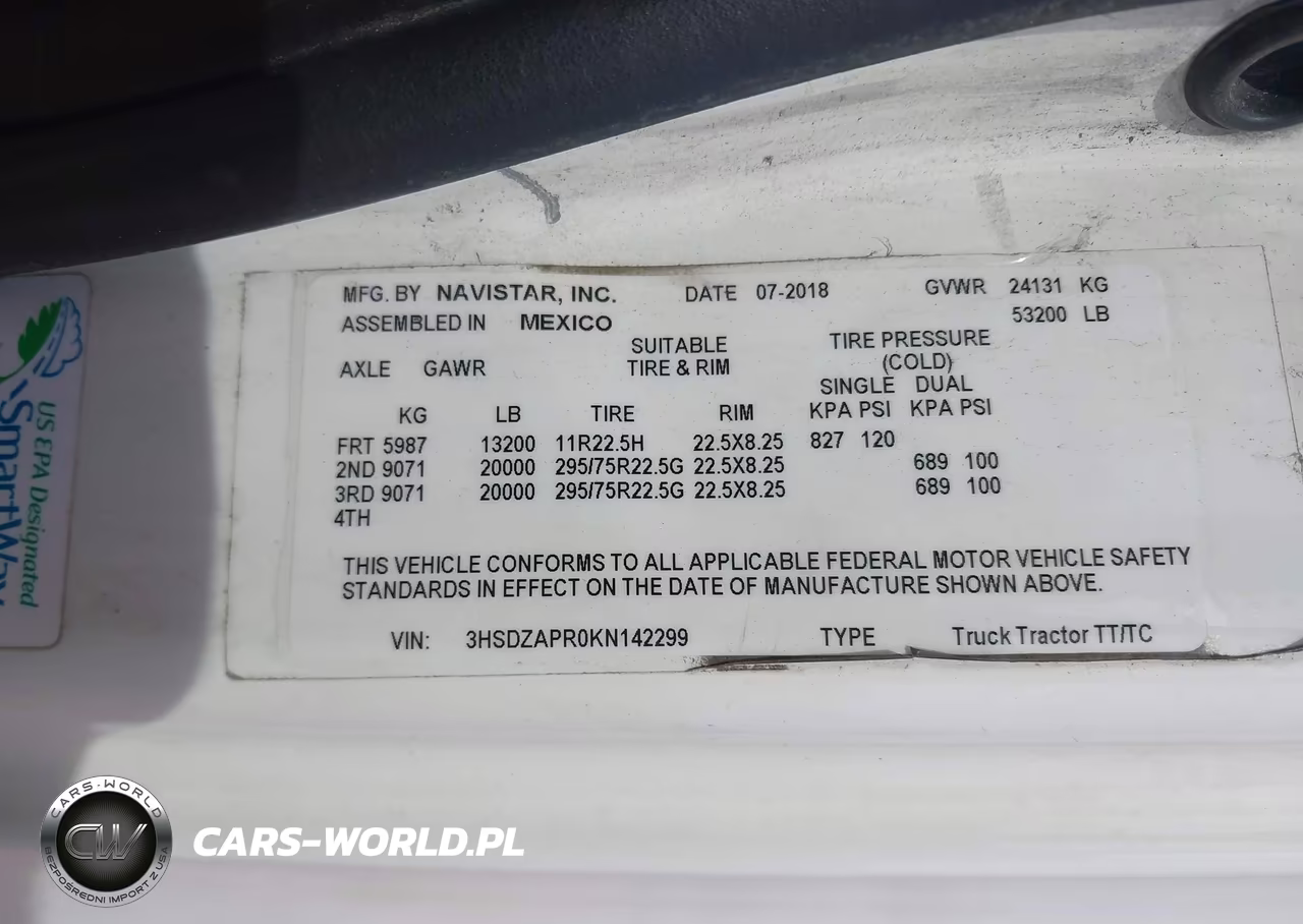 2019 International Lt VIN:3HSDZAPR0KN142299 - 8