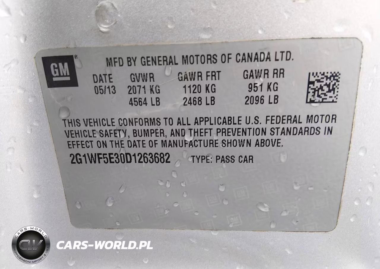 2013 Chevrolet Impala Ls VIN:2G1WF5E30D1263682 - 9