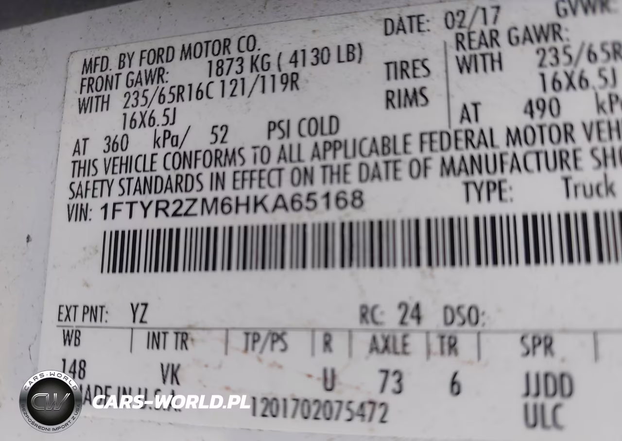 2017 Ford Transit-250 VIN:1FTYR2ZM6HKA65168 - 9