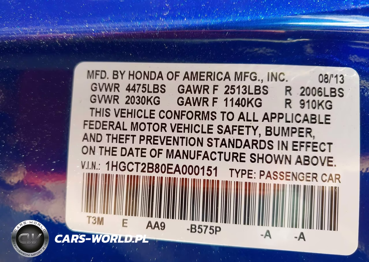 2014 Honda Accord Ex-L V-6 VIN:1HGCT2B80EA000151 - 9