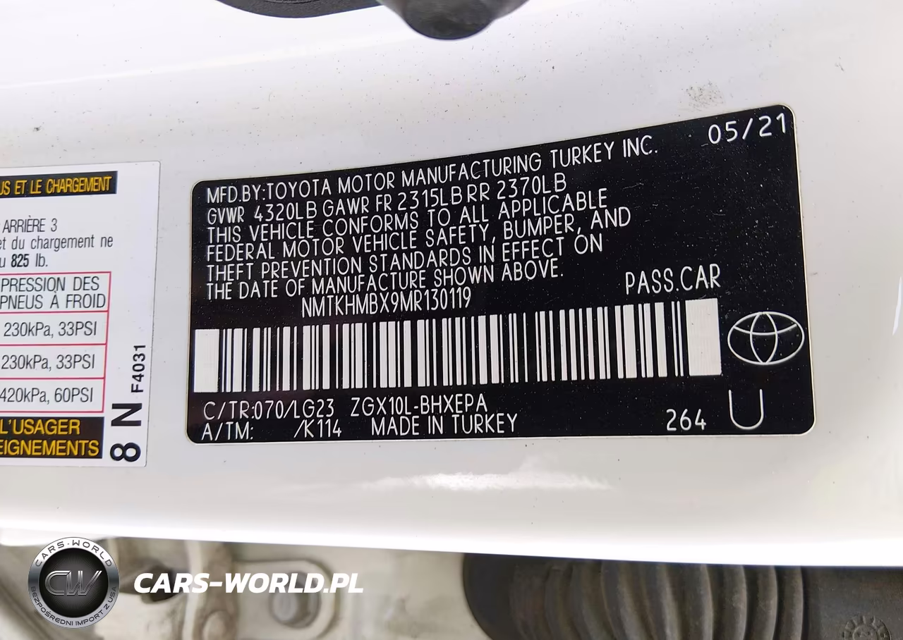 2021 Toyota C-Hr Limited VIN:NMTKHMBX9MR130119 - 9