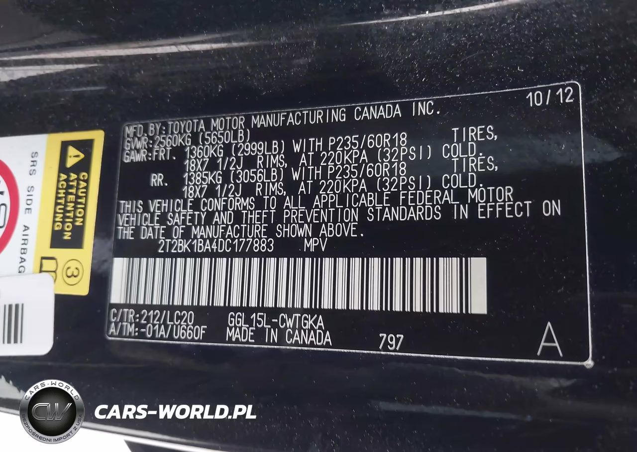 2013 Lexus Rx 350 VIN:2T2BK1BA4DC177883 - 9