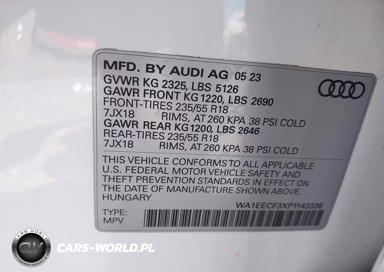 2023 Audi Q3 Premium Plus 45 Tfsi S Line Quattro Tiptronic VIN:WA1EECF3XP1143336 - 9