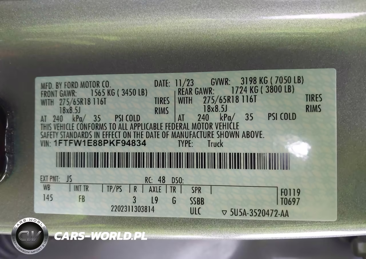 2023 Ford F-150 Xlt VIN:1FTFW1E88PKF94834 - 9