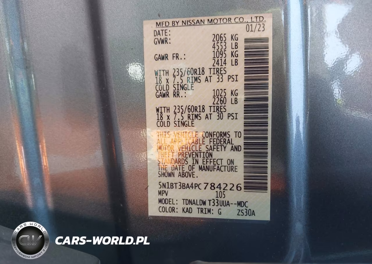 2023 Nissan Rogue Sv Fwd VIN:5N1BT3BA4PC784226 - 9