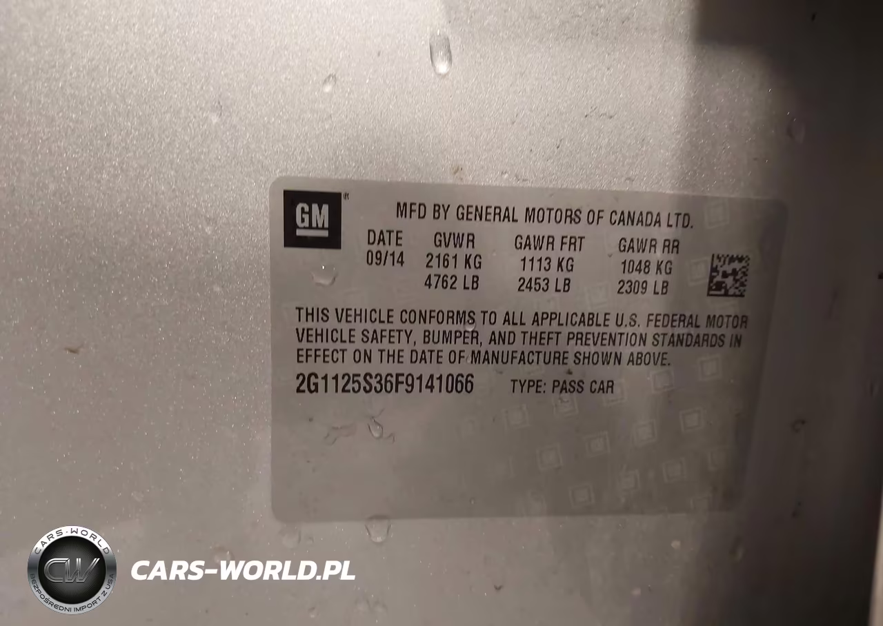 2015 Chevrolet Impala 2Lt VIN:2G1125S36F9141066 - 9