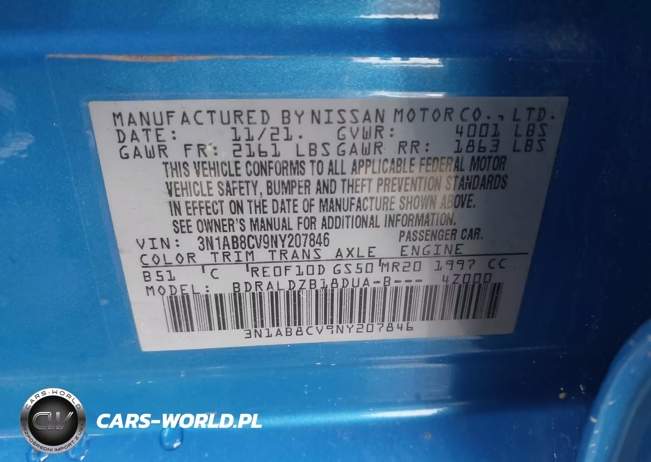 2022 Nissan Sentra Sv Xtronic Cvt VIN:3N1AB8CV9NY207846 - 9
