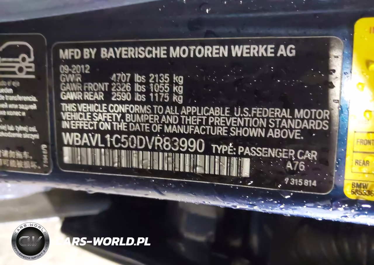 2013 BMW X1 xDrive28I VIN:WBAVL1C50DVR83990 - 9