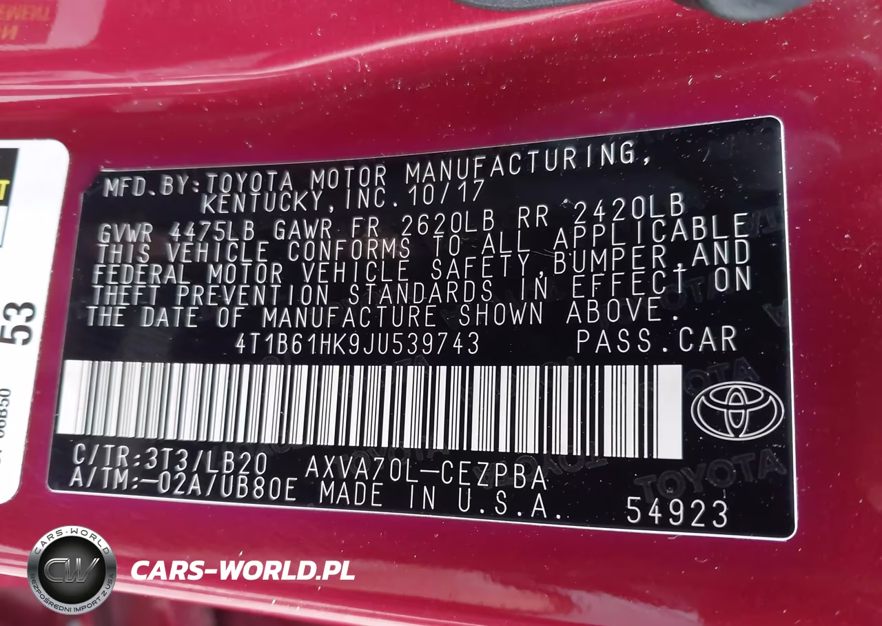 2018 Toyota Camry Xse VIN:4T1B61HK9JU539743 - 9