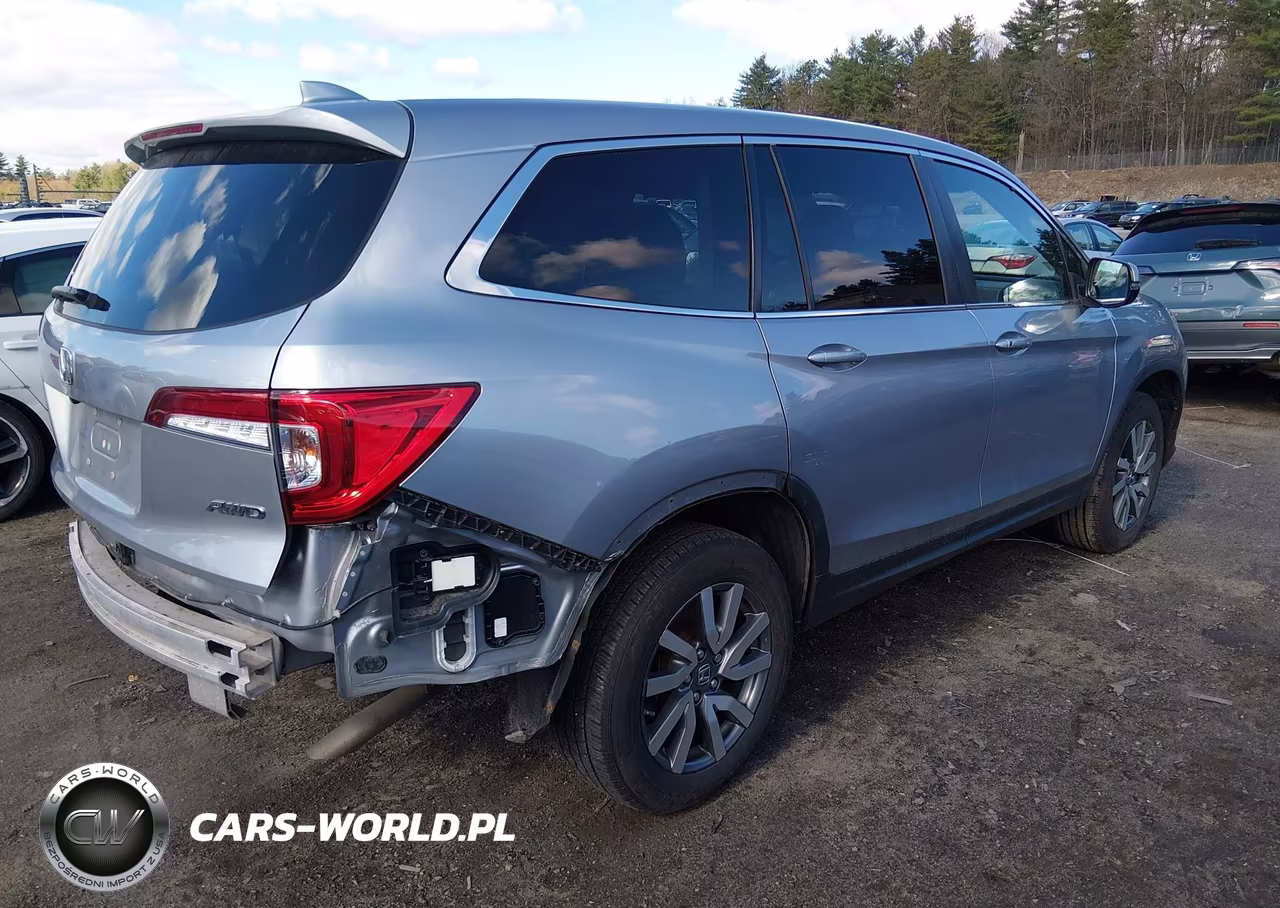 2021 Honda Pilot Awd Ex-L VIN:5FNYF6H54MB014172 - 4