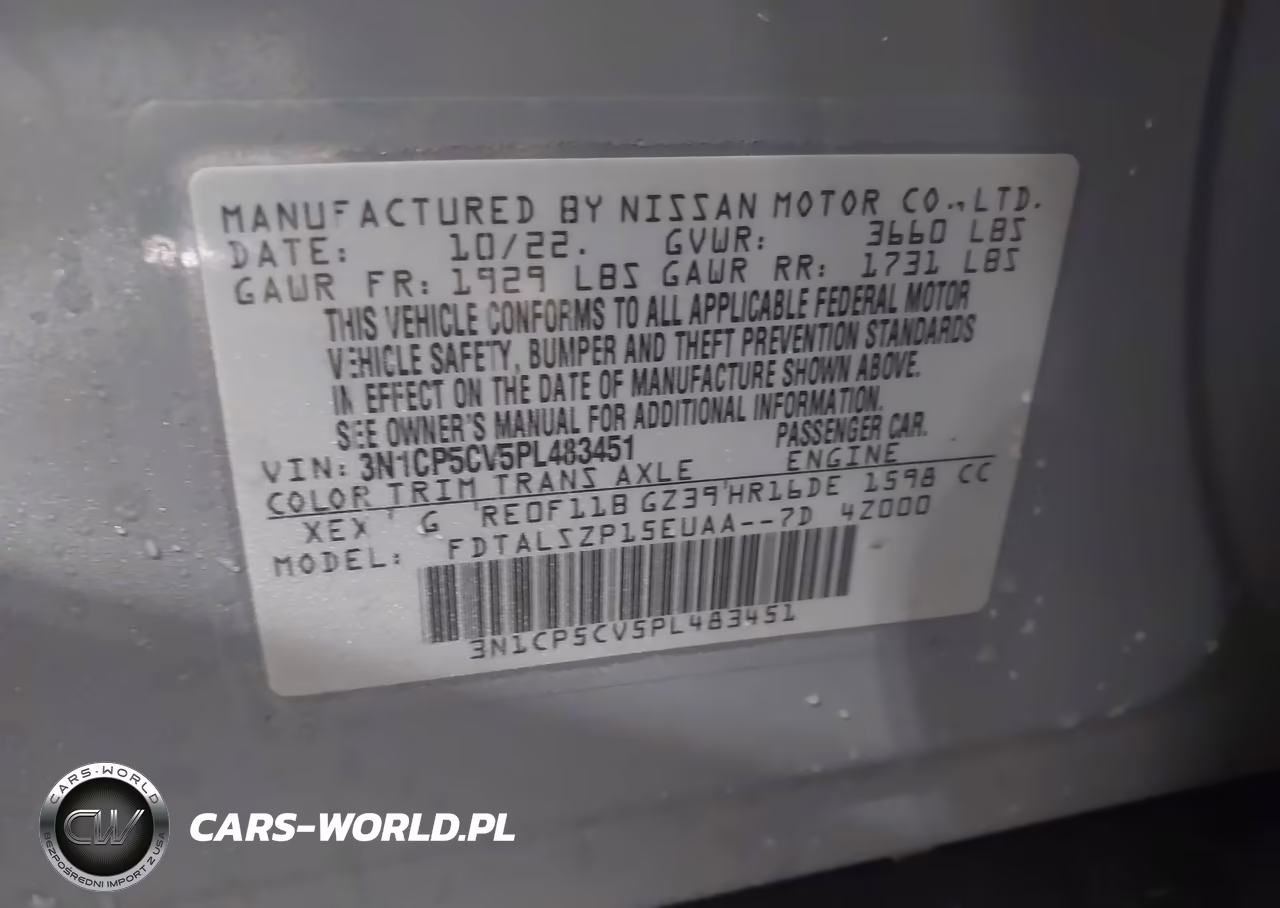 2023 Nissan Kicks Sv Xtronic Cvt VIN:3N1CP5CV5PL483451 - 9