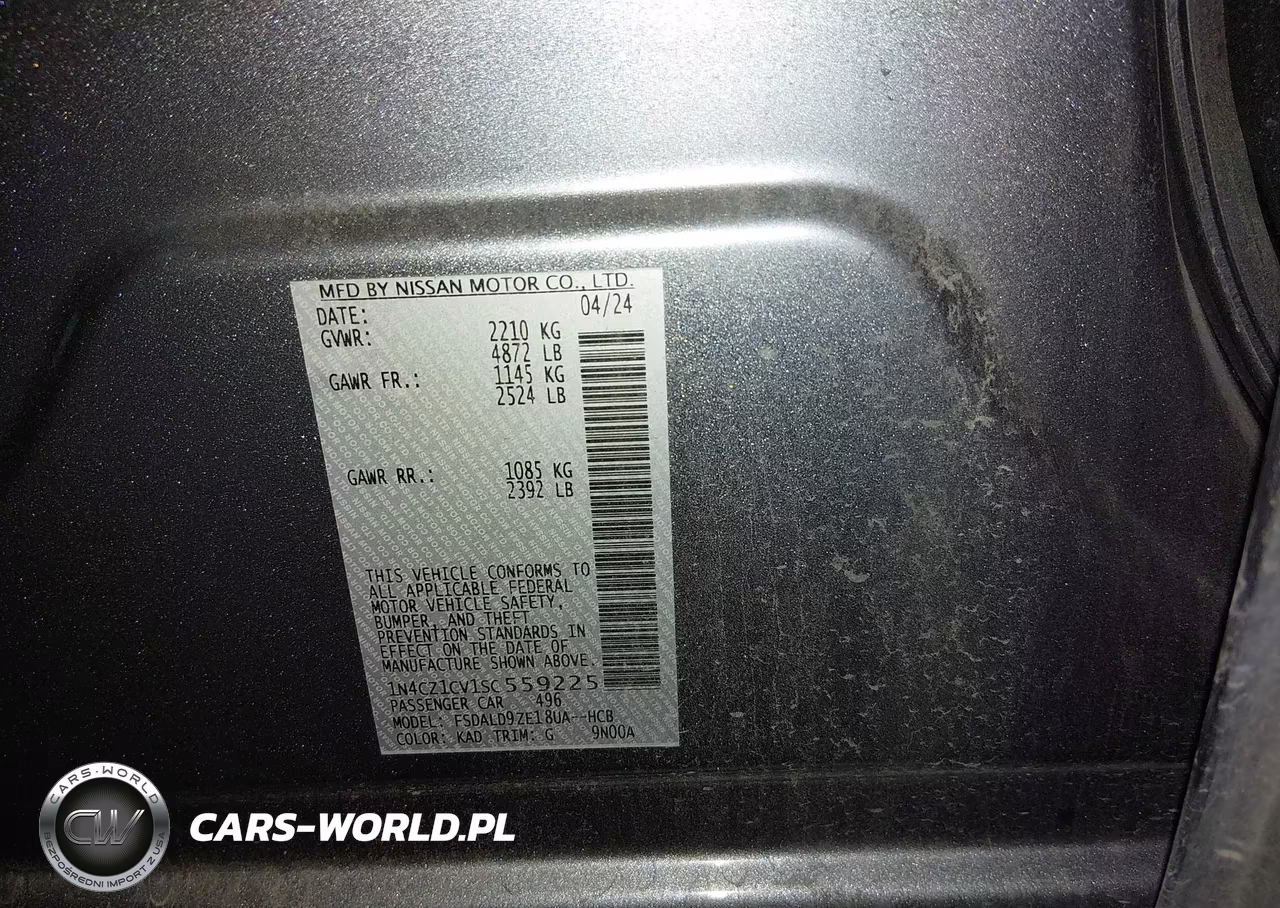 2025 Nissan Leaf Sv Plus VIN:1N4CZ1CV1SC559225 - 9