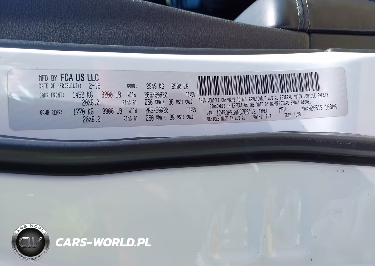 2015 Dodge Durango Citadel VIN:1C4RDHEG4FC766112 - 9