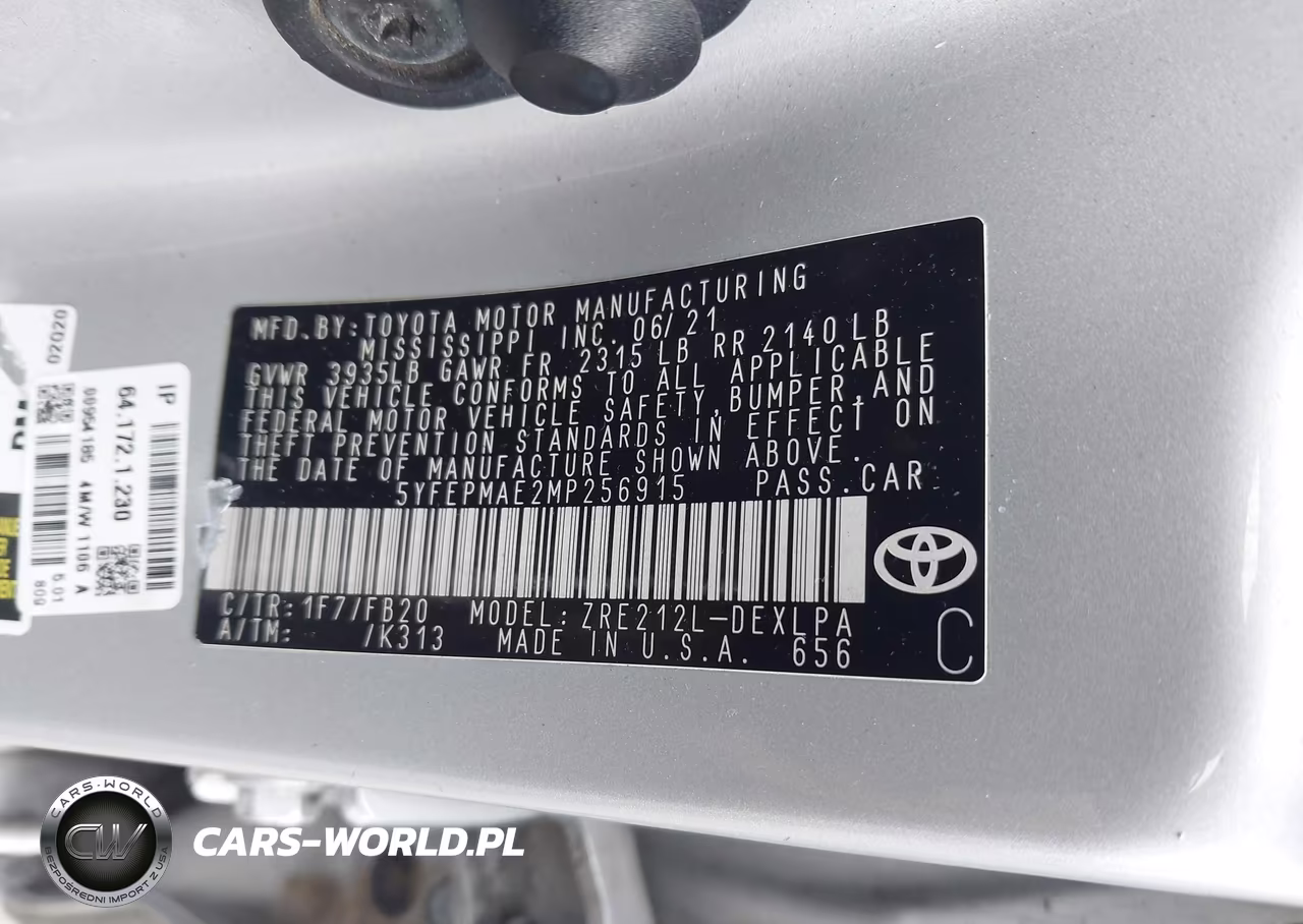 2021 Toyota Corolla Le VIN:5YFEPMAE2MP256915 - 9