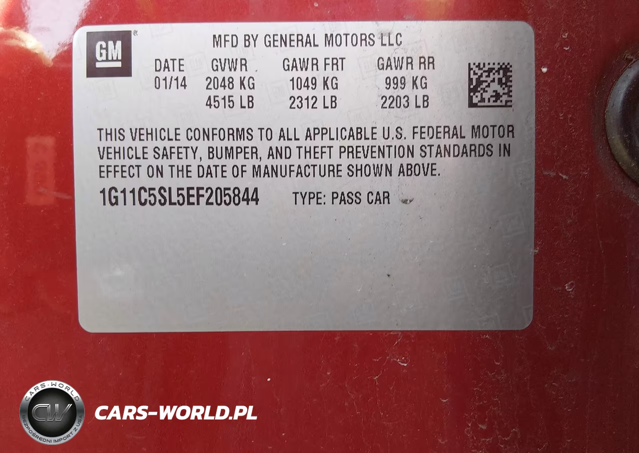 2014 Chevrolet Malibu 1Lt VIN:1G11C5SL5EF205844 - 9