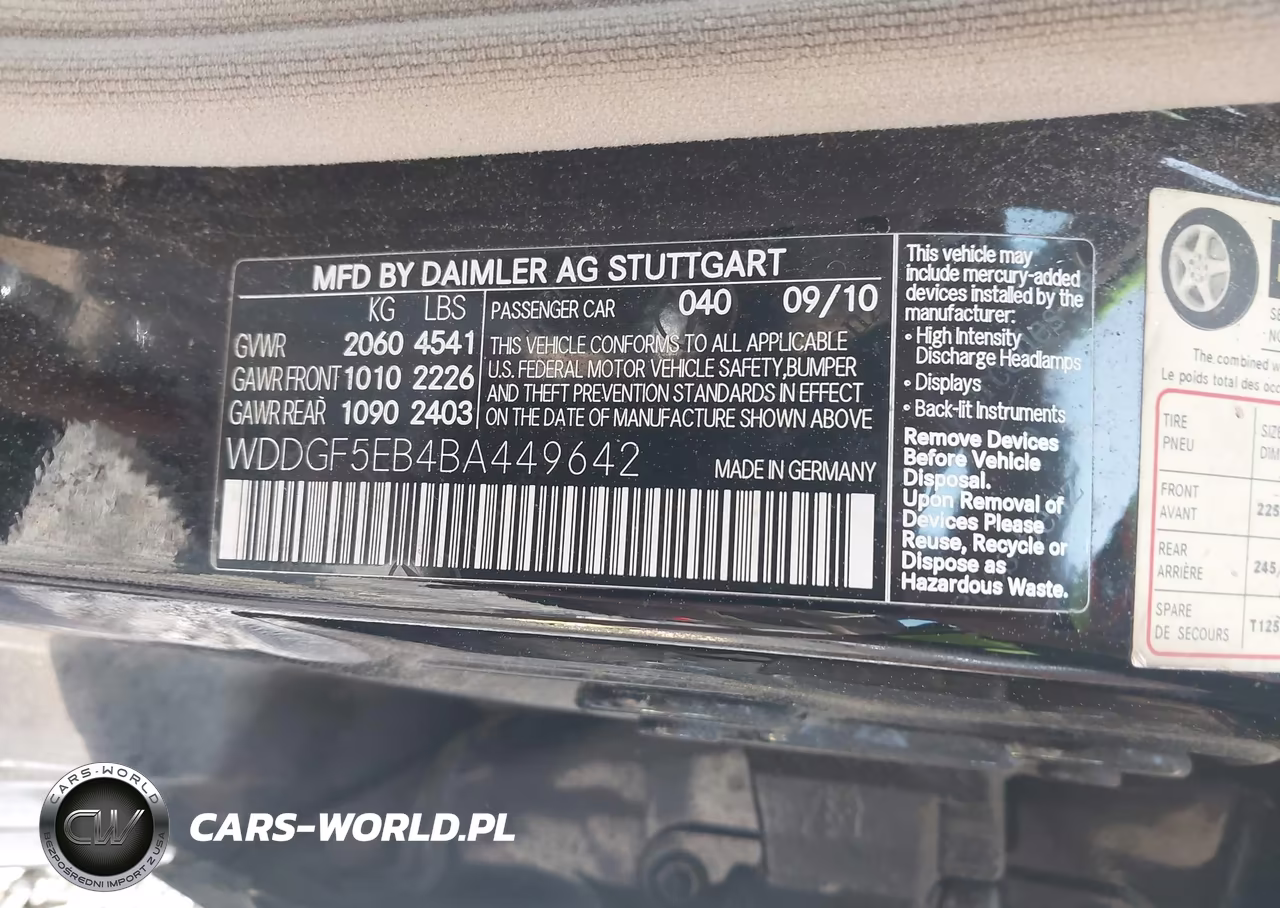 2011 Mercedes-Benz C 300 Sport VIN:WDDGF5EB4BA449642 - 9