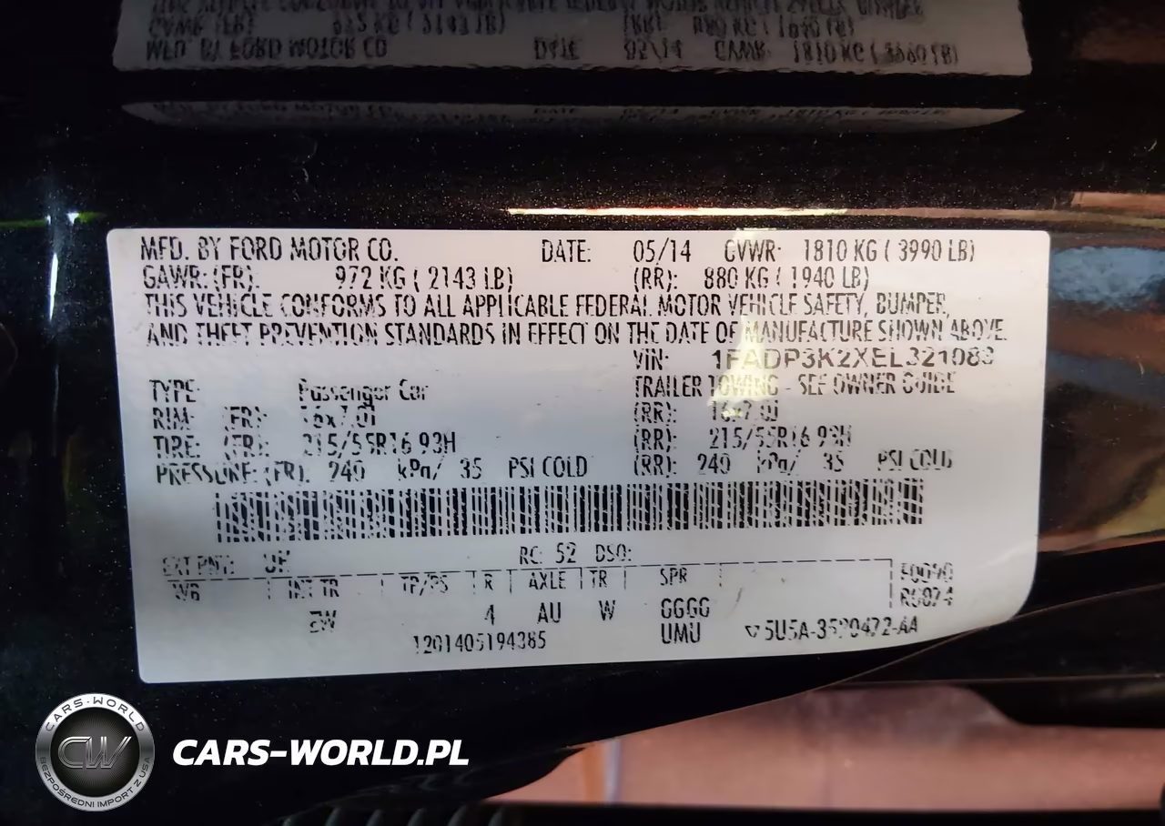 2014 Ford Focus Se VIN:1FADP3K2XEL321083 - 9