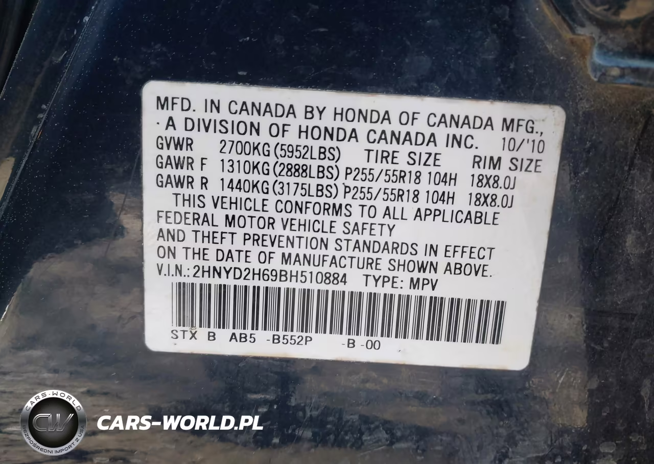 2011 Acura Mdx Technology Package VIN:2HNYD2H69BH510884 - 9