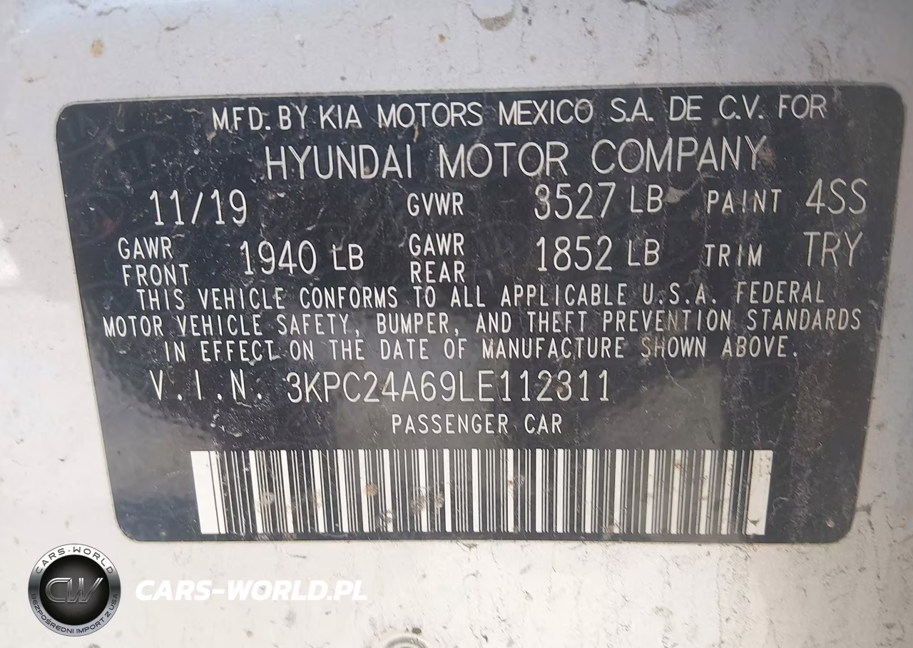 2020 Hyundai Accent Se VIN:3KPC24A69LE112311 - 9