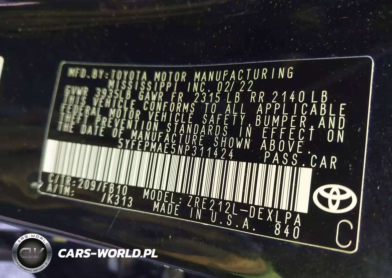 2022 Toyota Corolla Le VIN:5YFEPMAE5NP311424 - 8