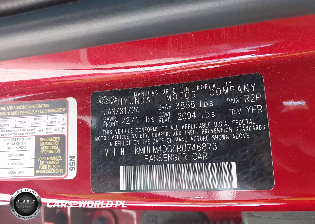 2024 Hyundai Elantra Sel VIN:KMHLM4DG4RU746873 - 9