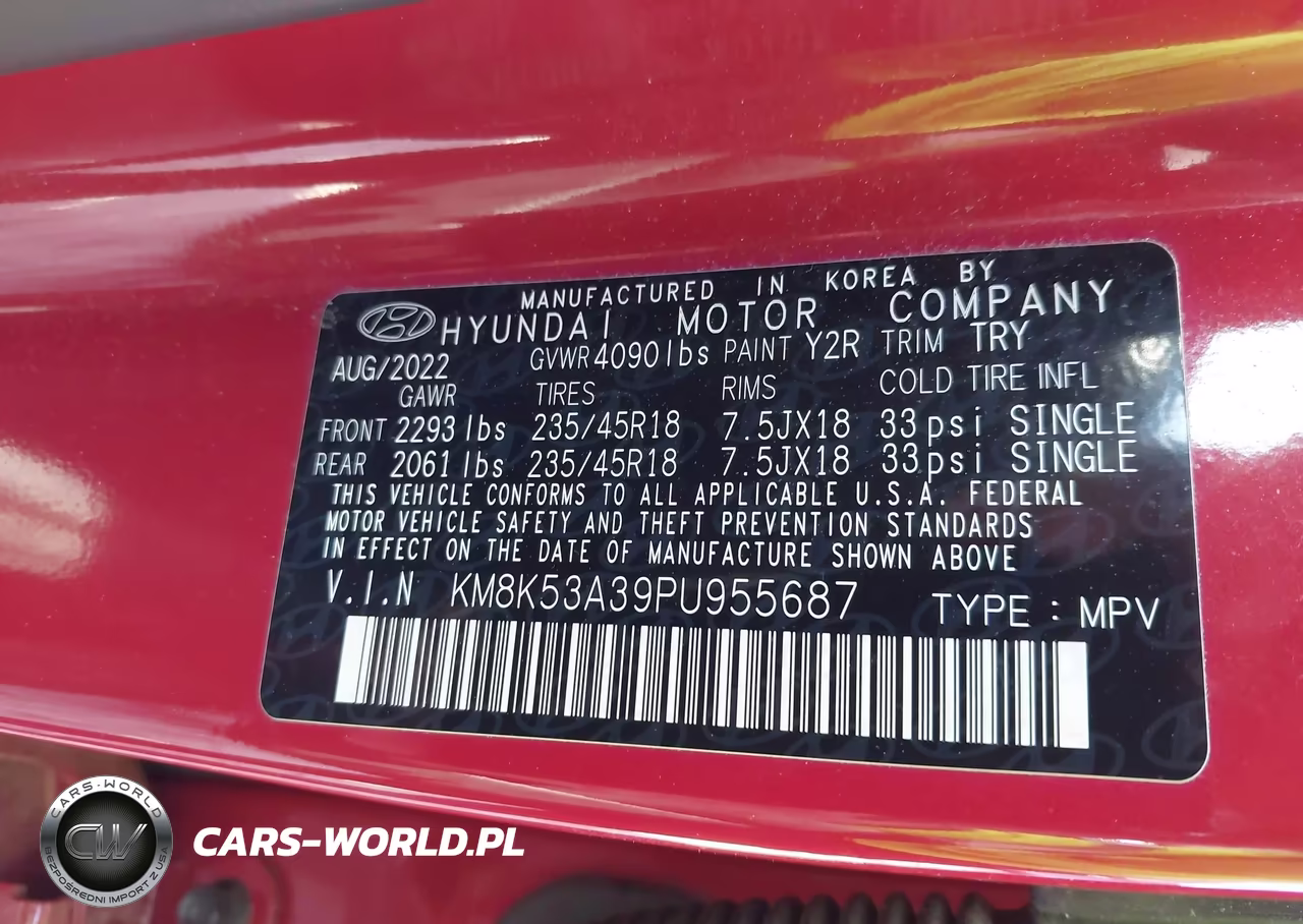 2023 Hyundai Kona Limited VIN:KM8K53A39PU955687 - 9