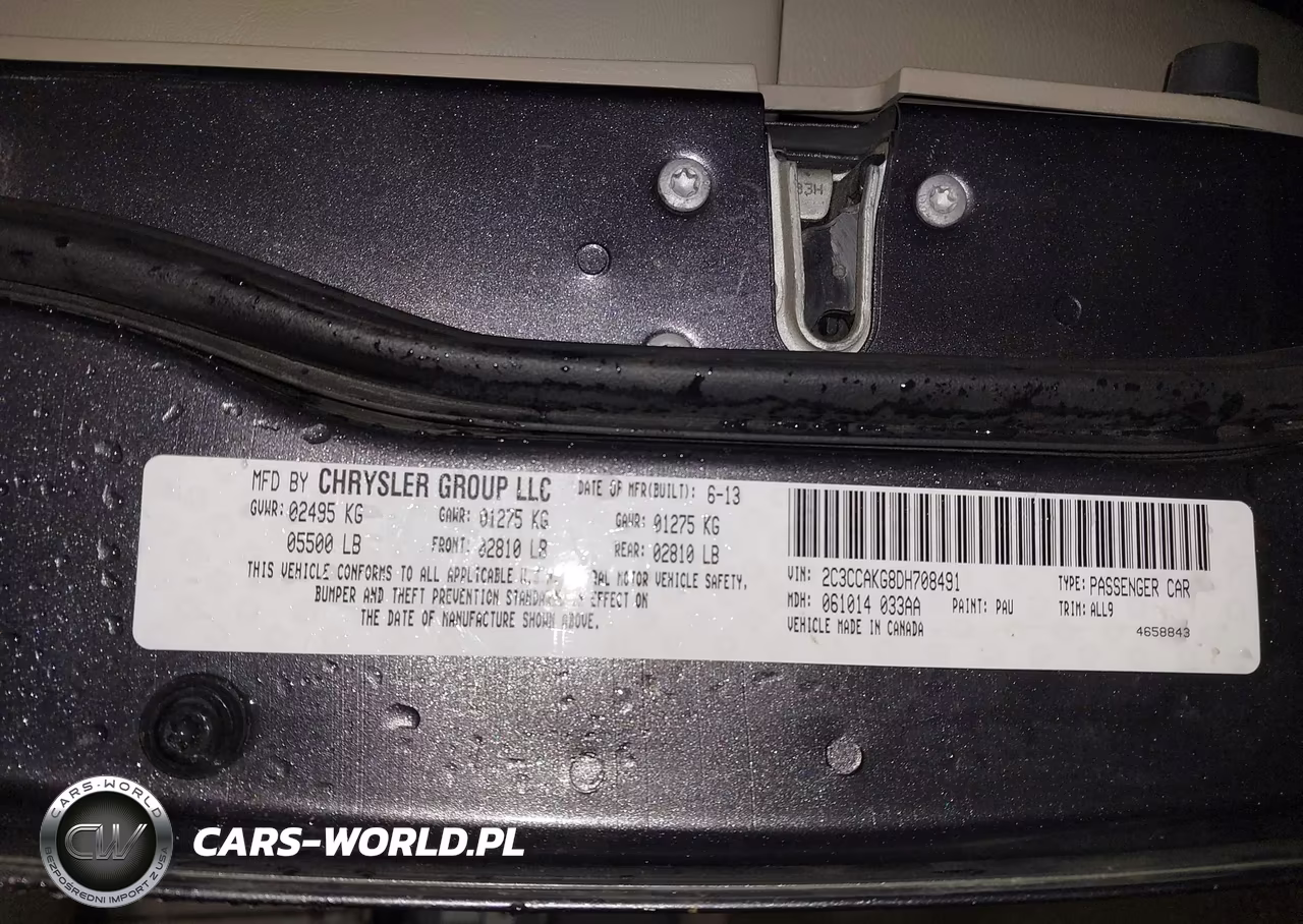 2013 Chrysler 300C VIN:2C3CCAKG8DH708491 - 9