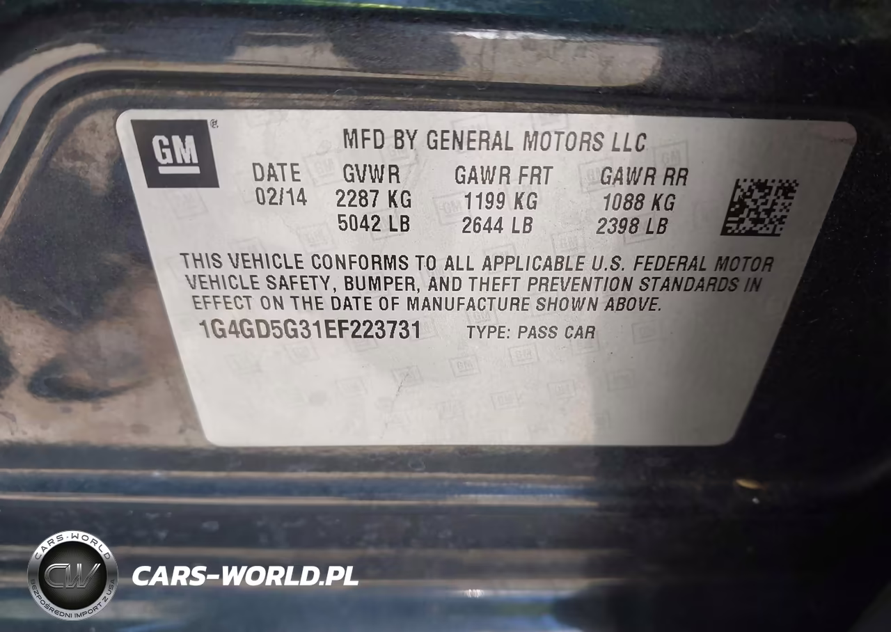 2014 Buick Lacrosse Premium I Group VIN:1G4GD5G31EF223731 - 9