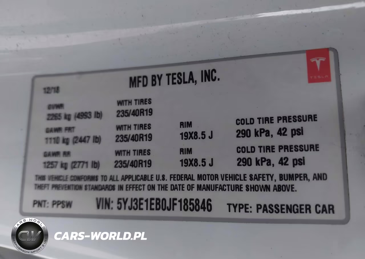 2018 Tesla Model 3 Long Range-Performance VIN:5YJ3E1EB0JF185846 - 9