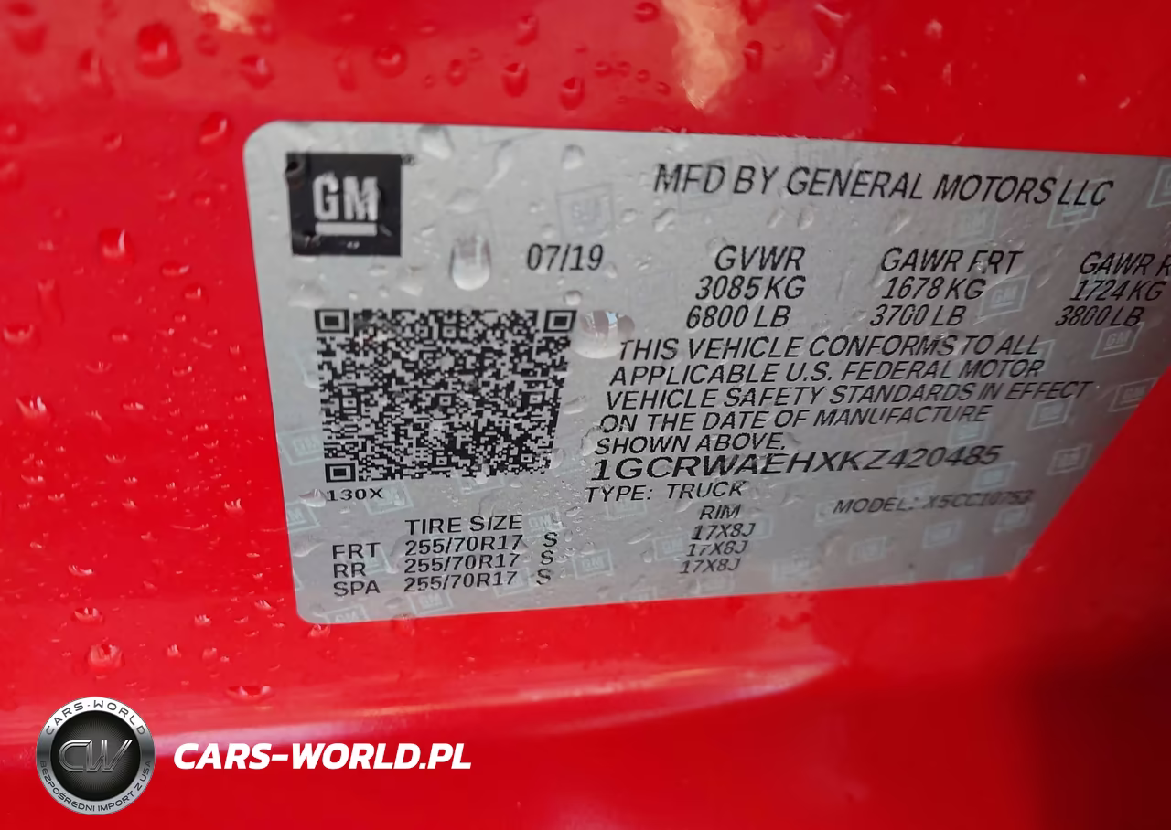 2019 Chevrolet Silverado 1500 Work Truck VIN:1GCRWAEHXKZ420485 - 9