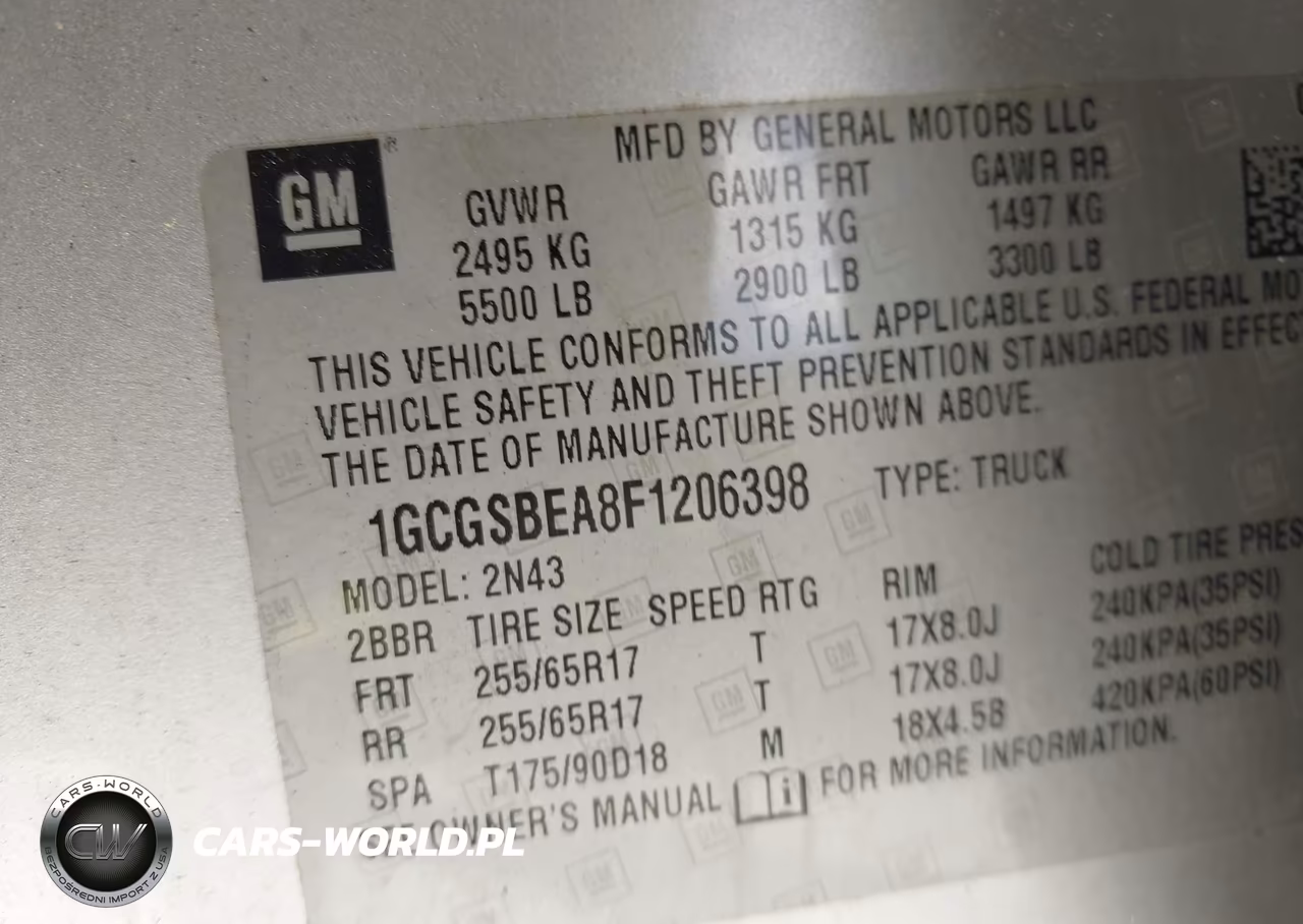 2015 Chevrolet Colorado Lt VIN:1GCGSBEA8F1206398 - 9